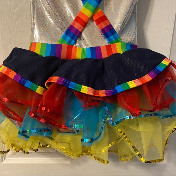 A Wish Come True Rainbow Rocks Dance Costume Size ISC - Picture 9 of 13